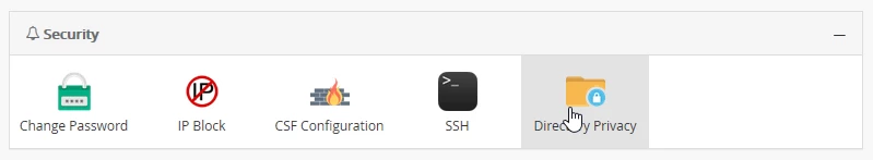 Sectiunea Securitate Webuzo