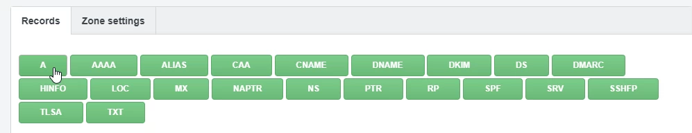 dns a record