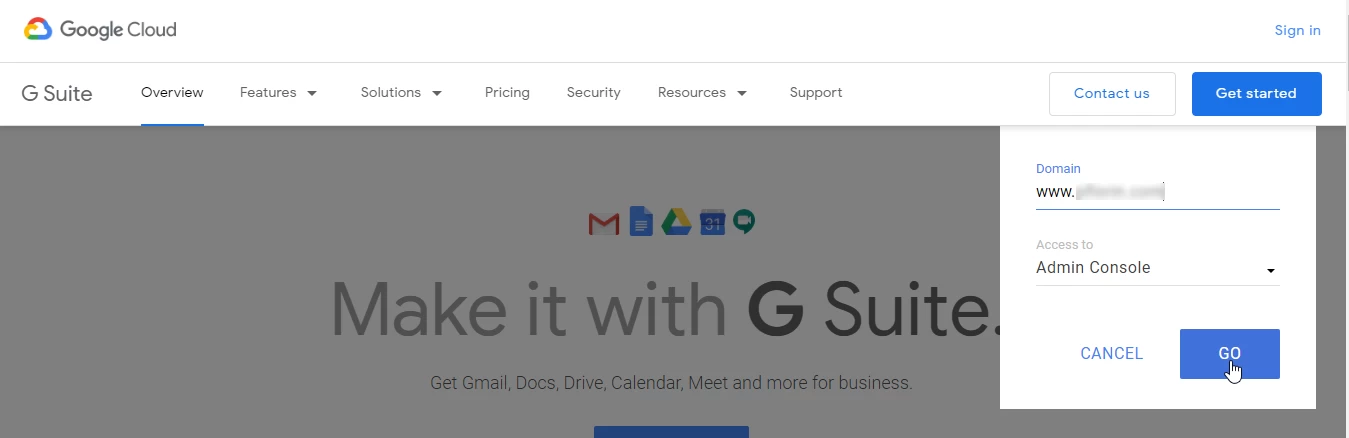 Autentificare G Suite
